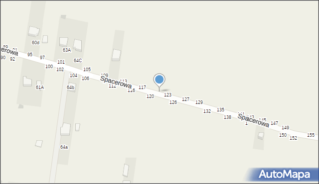 Osiny, Spacerowa, 121, mapa Osiny