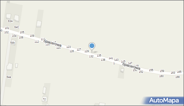 Osiny, Spacerowa, 131, mapa Osiny