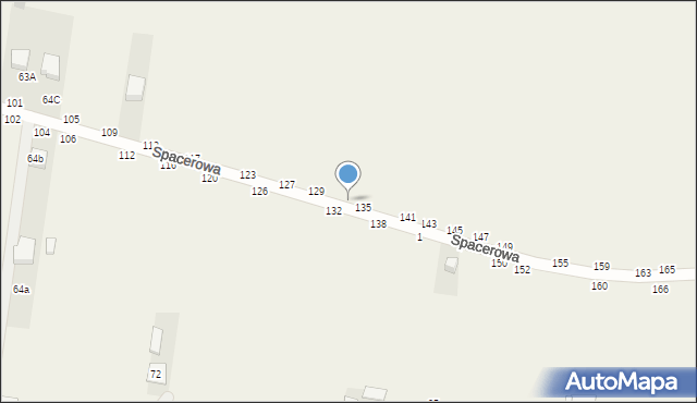 Osiny, Spacerowa, 133, mapa Osiny