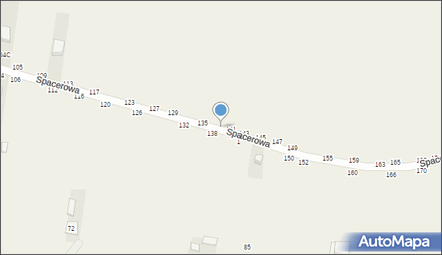 Osiny, Spacerowa, 139, mapa Osiny