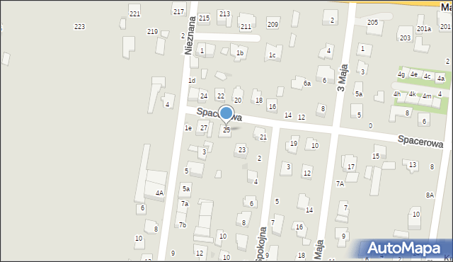Ożarów Mazowiecki, Spacerowa, 25, mapa Ożarów Mazowiecki