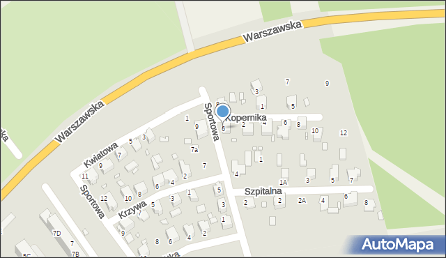 Ozimek, Sportowa, 6, mapa Ozimek