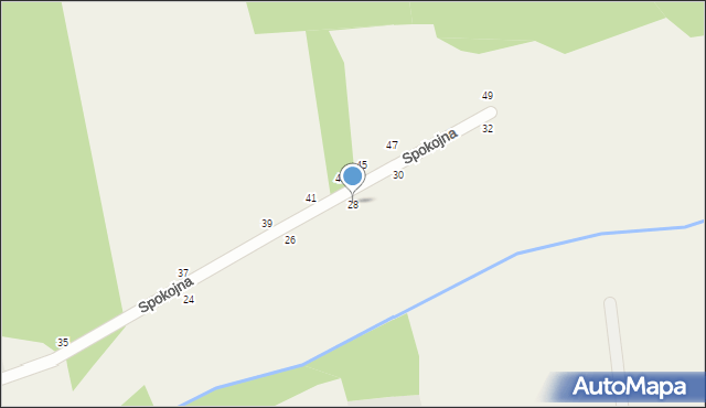 Ozorowice, Spokojna, 28, mapa Ozorowice