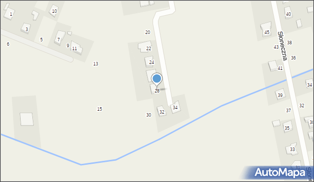 Palędzie, Spokojna, 28, mapa Palędzie