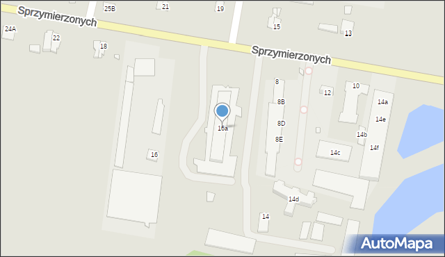 Pasłęk, Sprzymierzonych, 16a, mapa Pasłęk