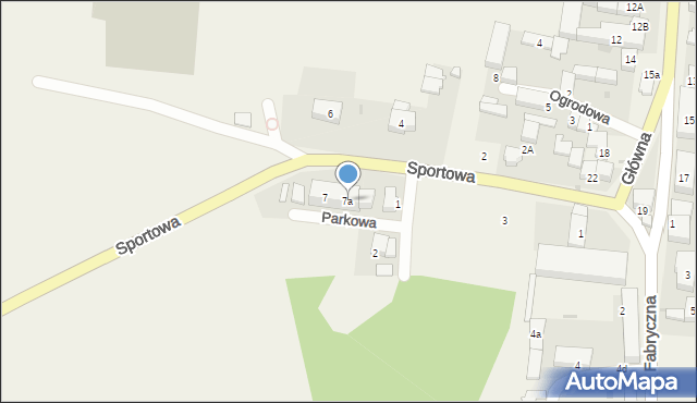 Pietrzykowice, Sportowa, 7a, mapa Pietrzykowice