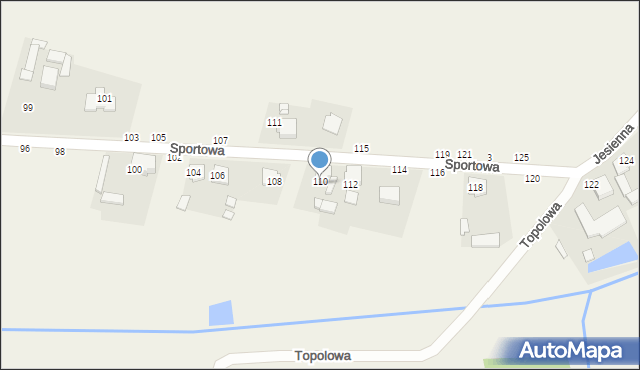 Piła Druga, Sportowa, 113, mapa Piła Druga