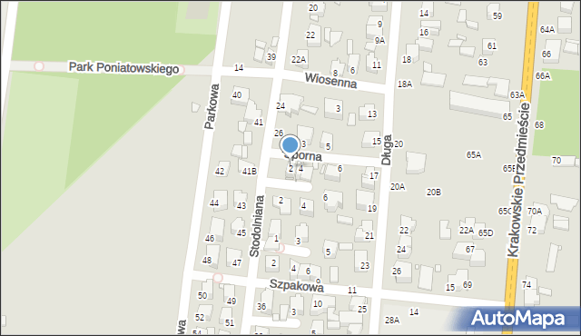 Piotrków Trybunalski, Sporna, 2, mapa Piotrków Trybunalski