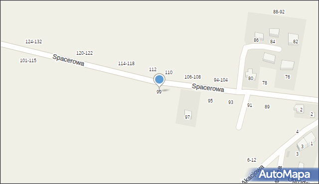 Piotrkowiczki, Spacerowa, 99, mapa Piotrkowiczki