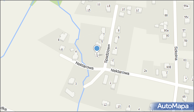 Pisarzowice, Spadziowa, 1, mapa Pisarzowice