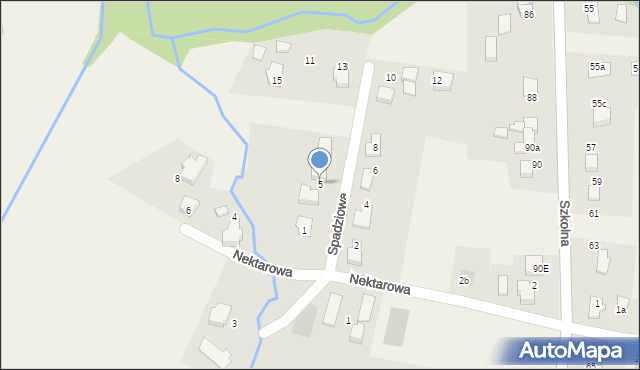 Pisarzowice, Spadziowa, 5, mapa Pisarzowice