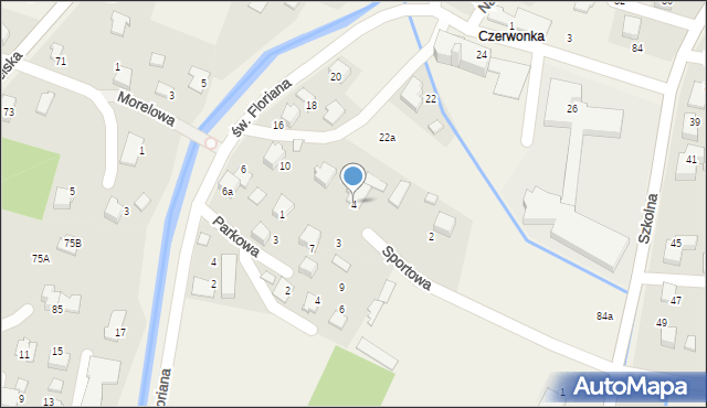 Pisarzowice, Sportowa, 4, mapa Pisarzowice