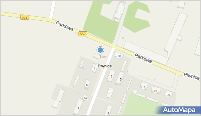 Piwnice, Spacerowa, 2, mapa Piwnice