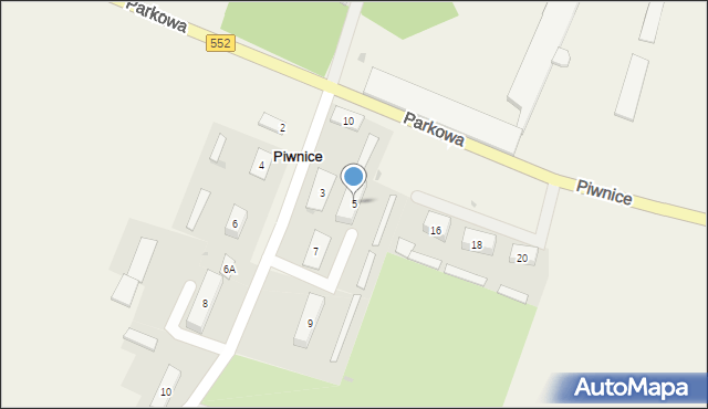 Piwnice, Spacerowa, 5, mapa Piwnice