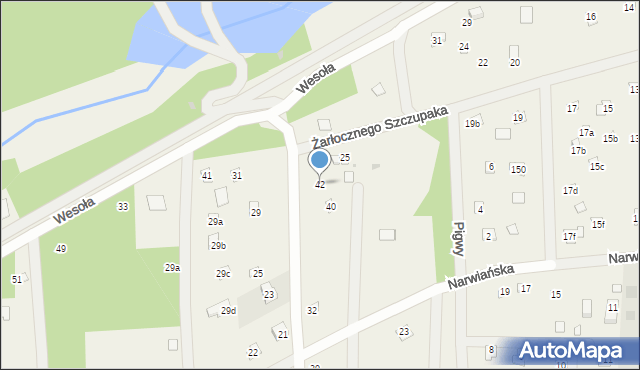 Poddębie, Spacerowa, 40, mapa Poddębie