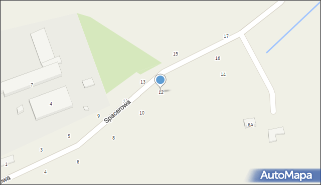 Podgórzyn, Spacerowa, 12, mapa Podgórzyn