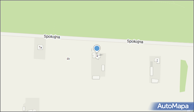 Pokrzywnica, Spokojna, 4, mapa Pokrzywnica