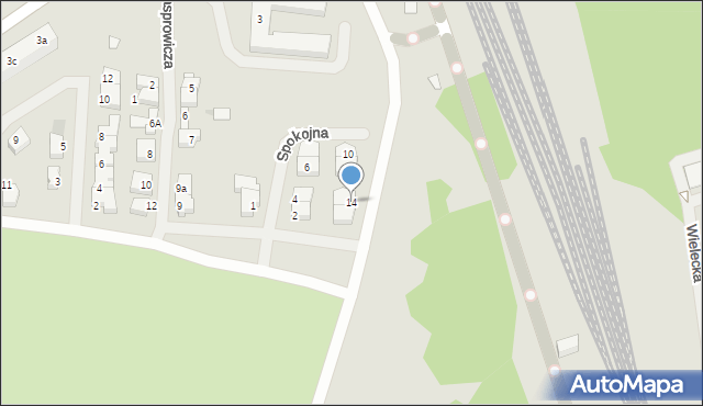 Police, Spokojna, 14, mapa Police