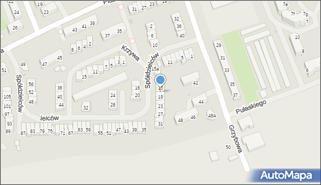 Police, Spółdzielców, 17, mapa Police