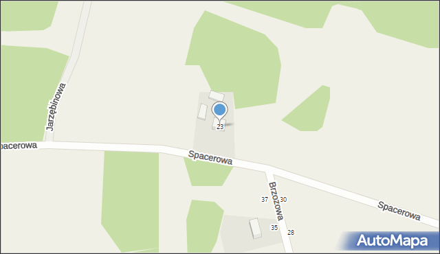 Pomieczyno, Spacerowa, 23, mapa Pomieczyno