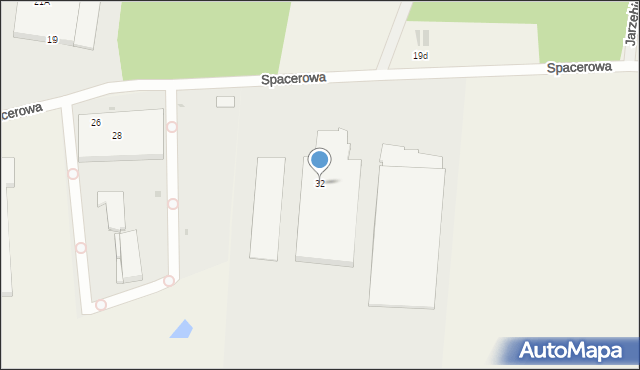 Pomieczyno, Spacerowa, 32, mapa Pomieczyno