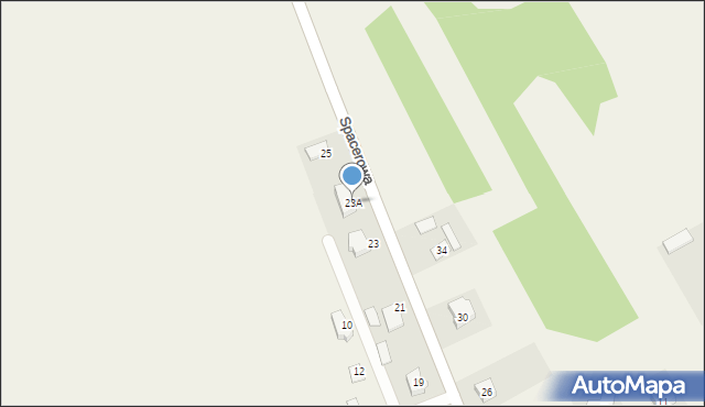 Postoliska, Spacerowa, 23A, mapa Postoliska