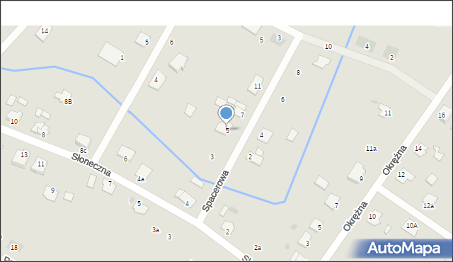 Pruszcz, Spacerowa, 5, mapa Pruszcz