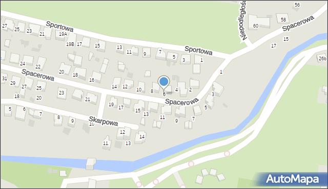 Pruszcz Gdański, Spacerowa, 6, mapa Pruszcz Gdański