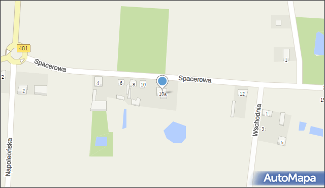 Pruszków, Spacerowa, 10a, mapa Pruszków