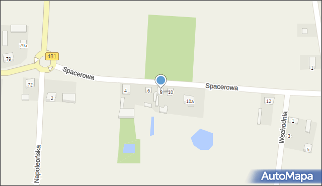 Pruszków, Spacerowa, 8, mapa Pruszków