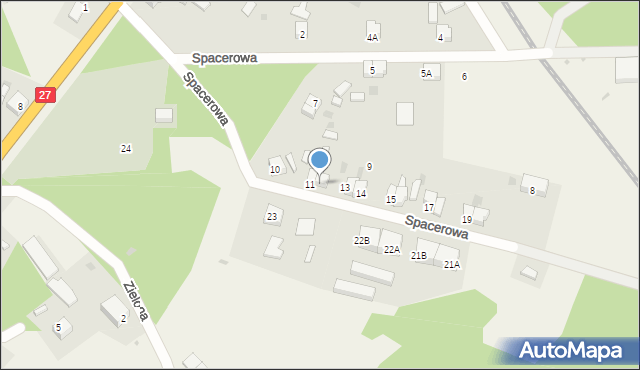 Przewóz, Spacerowa, 12, mapa Przewóz