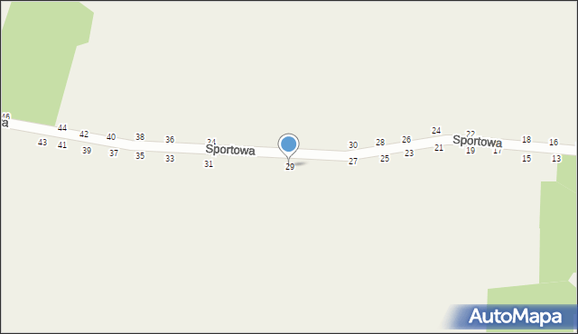 Psucin, Sportowa, 29, mapa Psucin