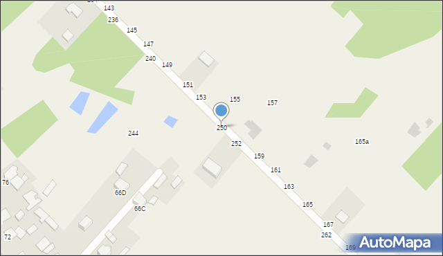 Pysznica, Sportowa, 250, mapa Pysznica