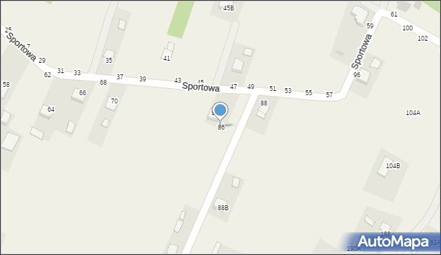 Pysznica, Sportowa, 86, mapa Pysznica