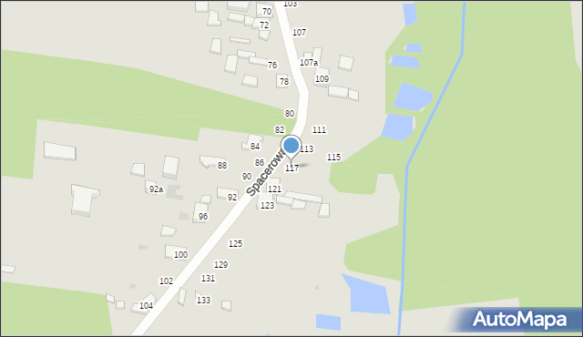 Radomsko, Spacerowa, 117, mapa Radomsko