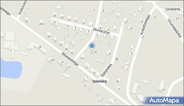 Radymno, Spisówka, 2, mapa Radymno