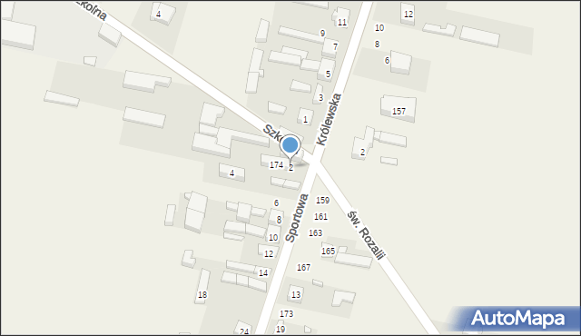 Radziechowice Drugie, Sportowa, 2, mapa Radziechowice Drugie