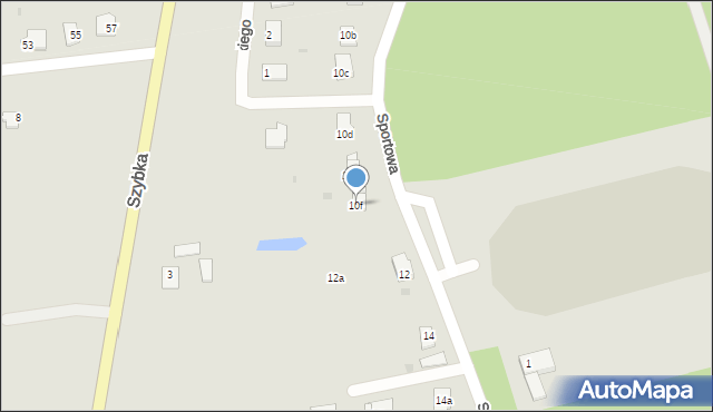 Radziejów, Sportowa, 10f, mapa Radziejów