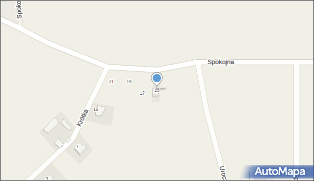 Rembertów, Spokojna, 15, mapa Rembertów