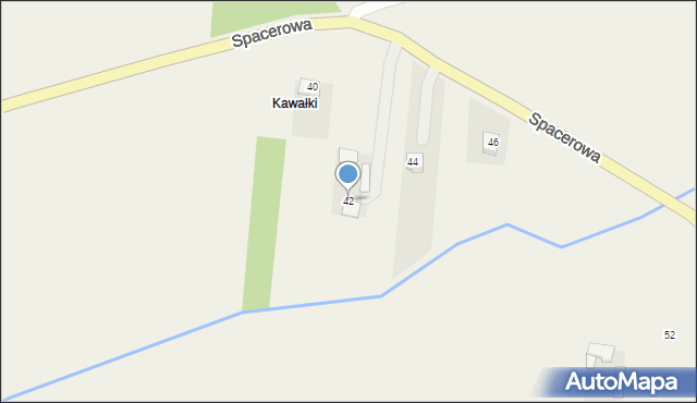 Rudno, Spacerowa, 42, mapa Rudno