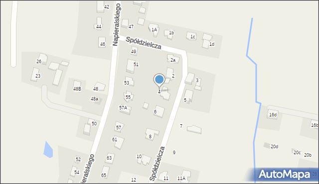 Rudziczka, Spółdzielcza, 4, mapa Rudziczka