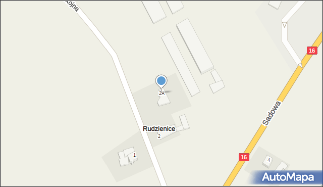 Rudzienice, Spokojna, 2A, mapa Rudzienice