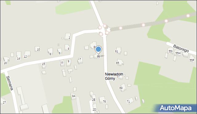 Rybnik, Sportowa, 66, mapa Rybnika