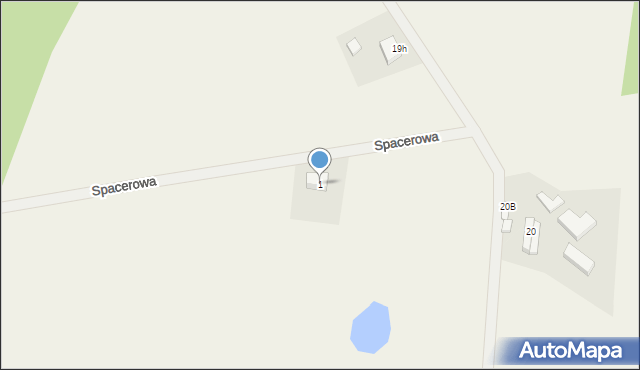 Rychnowy, Spacerowa, 1, mapa Rychnowy