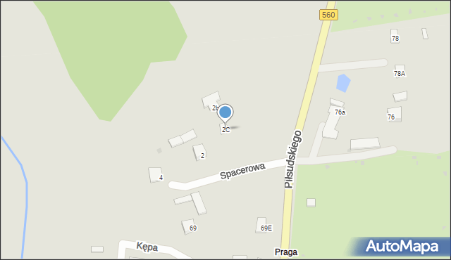 Rypin, Spacerowa, 2C, mapa Rypin