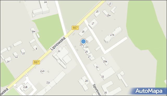 Rypin, Sportowa, 23B, mapa Rypin