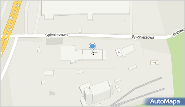 Rzeszów, Spichlerzowa, 42, mapa Rzeszów