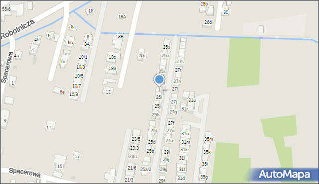 Rzeszów, Spacerowa, 25m, mapa Rzeszów