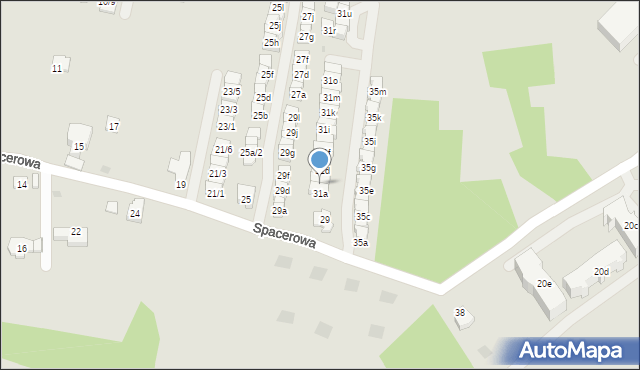 Rzeszów, Spacerowa, 31b, mapa Rzeszów