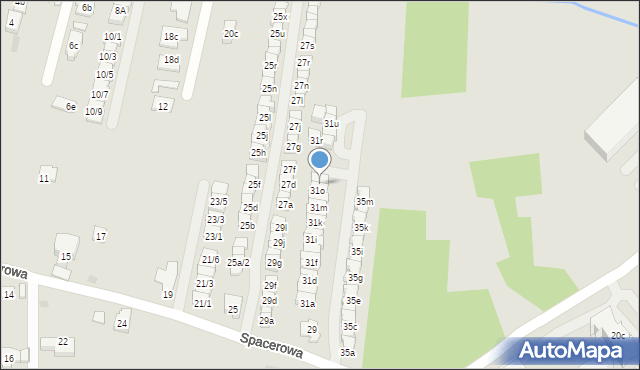 Rzeszów, Spacerowa, 31p, mapa Rzeszów